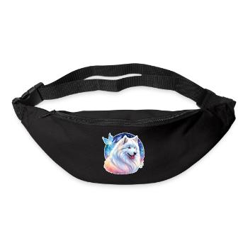 Samoyed watercolors - Bum bag - black - Front