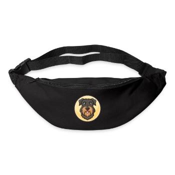 Black Russian Terrier Dog Breed Cartoon Kawaii Pet - Bum bag - black - Front