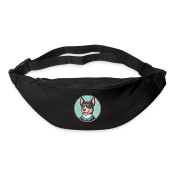 Perro De Presa Mallorquin Hunderasse Cartoon Kawaii - Gürteltasche - Schwarz - Vorne