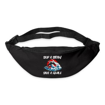 Meer Wasser Blauwal Taucher - Gürteltasche - Schwarz - Vorne