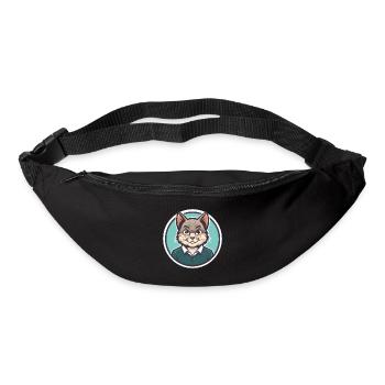 Raas Cat Breed Cartoon Kawaii Animal Pet - Bum bag - black - Front