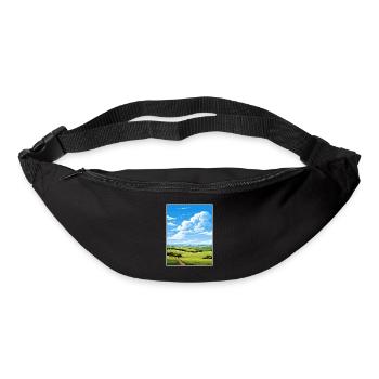 Kent Downs Aonb Travel Poster Souvenir Paint WPA - Bum bag - black - Front