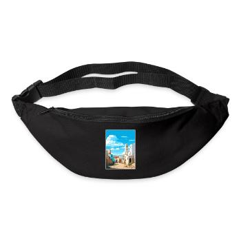 Essaouira Morocco Travel Poster Souvenir Paint WPA - Bum bag - black - Front