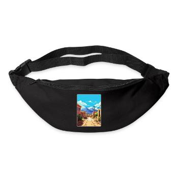 Salta Argentina Travel Poster Souvenir Paint WPA - Bum bag - black - Front