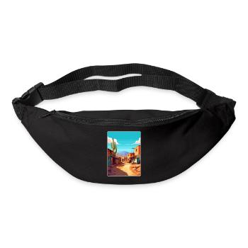 Jujuy Argentina Travel Poster Souvenir Paint WPA - Bum bag - black - Front