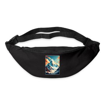 Mount Everest China Vintage Travel Poster Souvenir - Bum bag - black - Front
