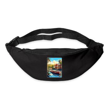 Tigre Argentina Travel Poster Souvenir Paint WPA - Bum bag - black - Front