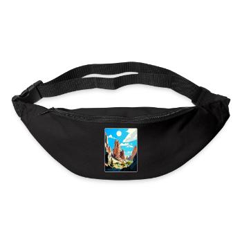 Pinnacles Nationalpark Kalifornien Reiseposter - Gürteltasche - Schwarz - Vorne