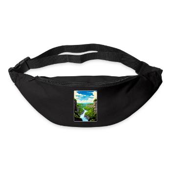 New River Gorge National Park Travel Poster WPA - Bum bag - black - Front