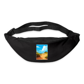 Indiana Dunes Nationalpark Reiseplakat Souvenir - Gürteltasche - Schwarz - Vorne