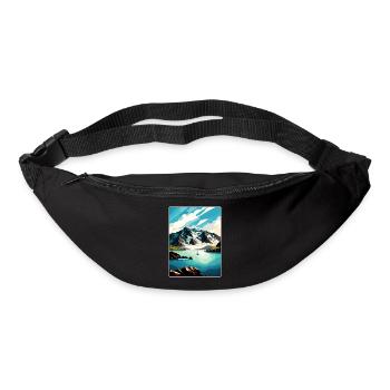 Kenai Fjords Nationalpark Reiseplakat Souvenir - Gürteltasche - Schwarz - Vorne