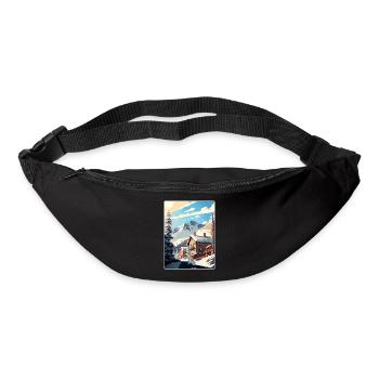 Telluride Ski Ski Voyage Poster Souvenir WPA - Sac banane - noir - Devant
