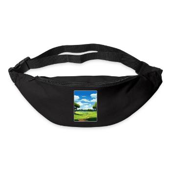 Medinah Golf Course Club Affiche de voyage souvenir - Sac banane - noir - Devant
