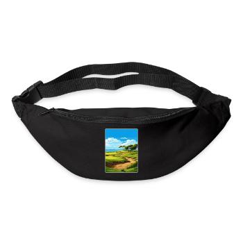 Affiche de voyage du parcours de golf de Sea Island Souvenir WPA - Sac banane - noir - Devant