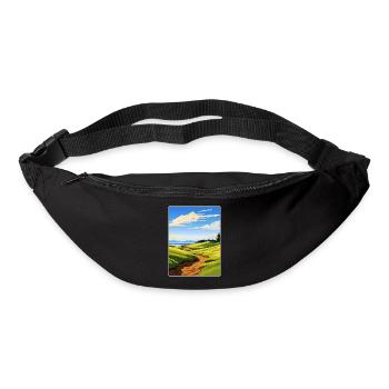 Affiche de voyage du club de golf de Chambers Bay Souvenir WPA - Sac banane - noir - Devant