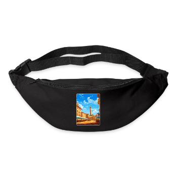 Siena Italien Reise Poster Souvenir Postkarte Farbe - Gürteltasche - Schwarz - Vorne