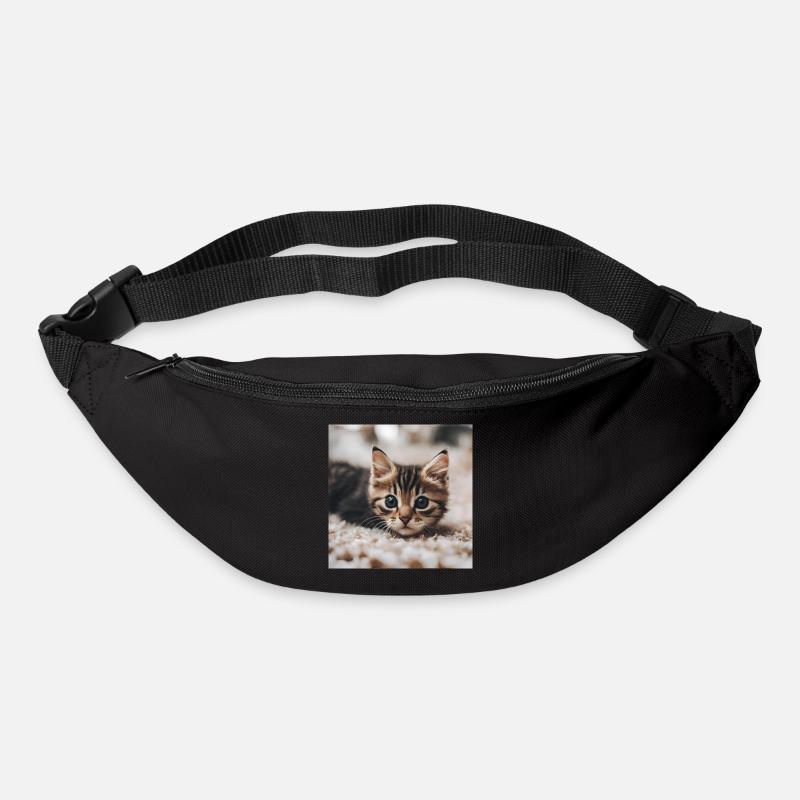 Katze - Gürteltasche - Schwarz