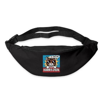 Cat Ladies For Kamala Harris 2024 USA America - Bum bag - black - Front