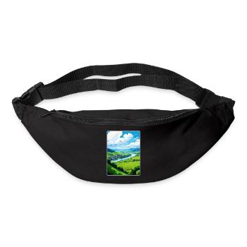 Moselle Valley Germany Travel Poster Souvenir WPA - Bum bag - black - Front