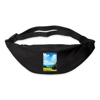Black Forest Germany Travel Poster Souvenir WPA - Bum bag - black - Front