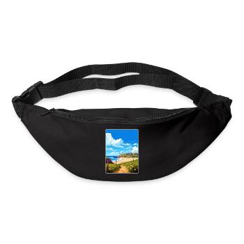 Holywell Bay Cornwall England Travel Poster Card - Bum bag - black - Front