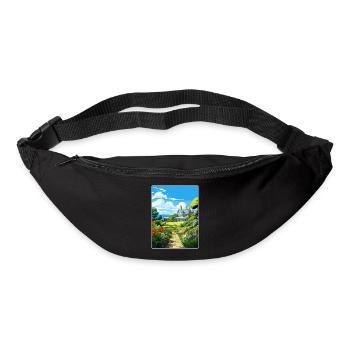 Glendurgan Gardens England Reise Poster Souvenir - Gürteltasche - Schwarz - Vorne