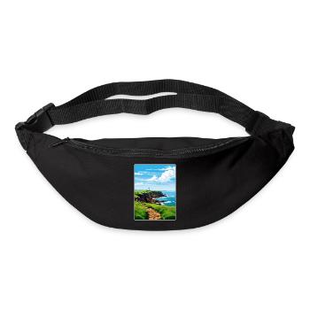 Lizard Point Angleterre Affiche de voyage Souvenir WPA - Sac banane - noir - Devant