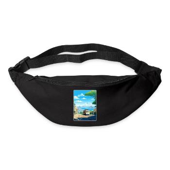 San Francisco Golden Gate California Travel Poster - Bum bag - black - Front