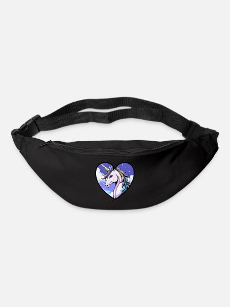 Einhorn - Gürteltasche - Schwarz