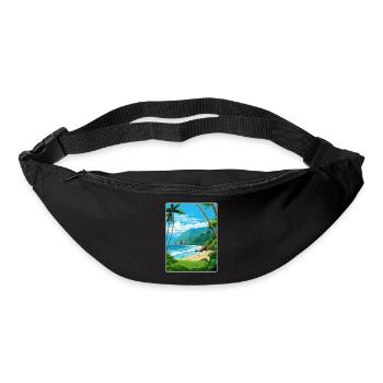 American Samoa National Park Travel Poster Card - Bum bag - black - Front