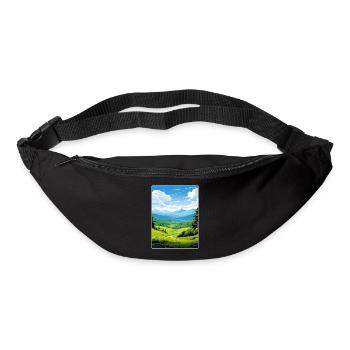 Affiche de voyage du parc national des Great Smoky Mountains - Sac banane - noir - Devant