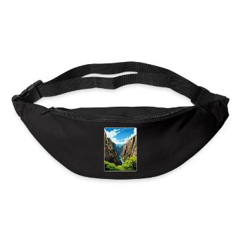 Black Canyon National Park Colorado Travel Poster - Bum bag - black - Front