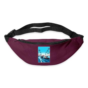 Abu Dhabi Circuit Motorsport Race Uae Travel Card - Gürteltasche - Burgunderrot - Vorne