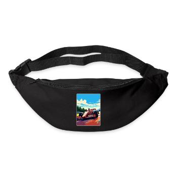 Monza Circuit Motorsport Race Italy Travel Poster - Bum bag - black - Front