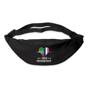 Ethiopia and France 100% friendship - Bum bag - black - Front