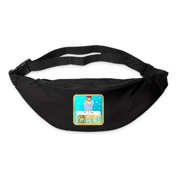J’AI FROID - POULET D’HIVER VOLAILLE - Sac banane - noir - Devant