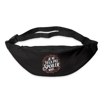 Je ne veux pas spoiler, mais ... - Sac banane - noir - Devant