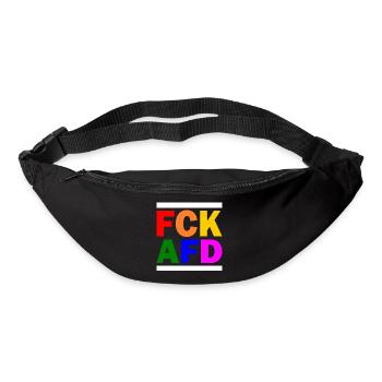 Fck afd - Gürteltasche - Schwarz - Vorne
