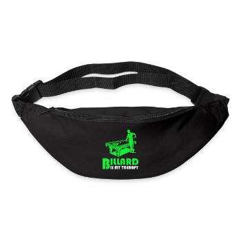 Le billard est ma thérapie - Sac banane - noir - Devant