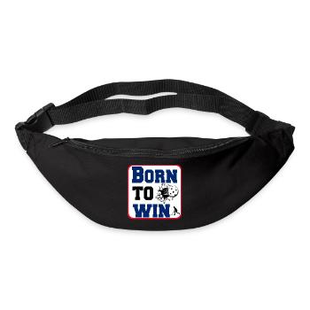 Floorball Born to win Sticker (25) - Bum bag - black - Front