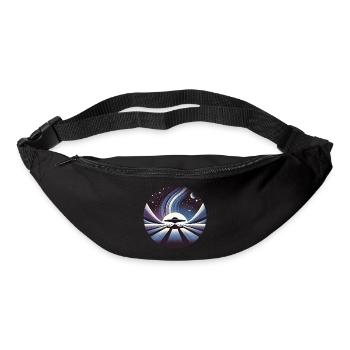 alien flight in a galaxi far away - Gürteltasche - Schwarz - Vorne