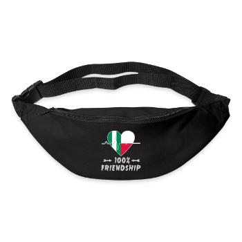 Le Nigeria et la Pologne : une amitié à 100 % - Sac banane - noir - Devant