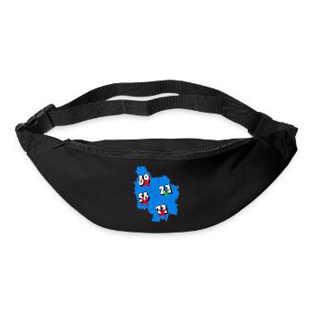 Région Bourgogne - Sac banane - noir - Devant
