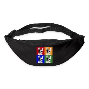 French Bulldog Art Motif - Bum bag - black - Front