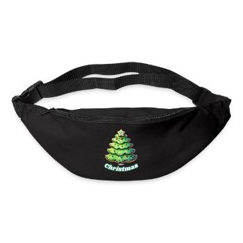 Merry Christmas, ideal für Weihnachten, Hingucker - Gürteltasche - Schwarz - Vorne