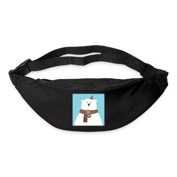 Poster Polar Bear North Pole Bear Snow Winter Cool - Bum bag - black - Front