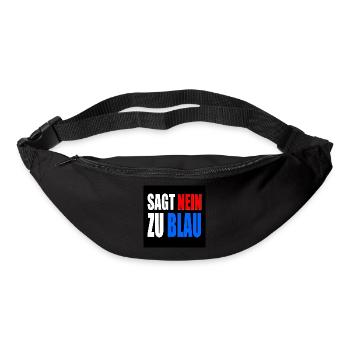 dit non au bleu - Sac banane - noir - Devant