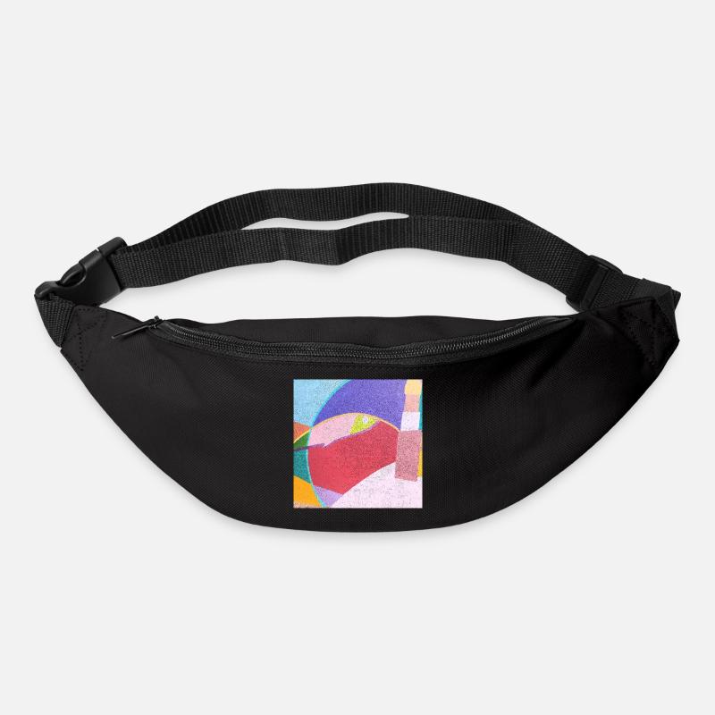Colorful Murals - Bum bag - black