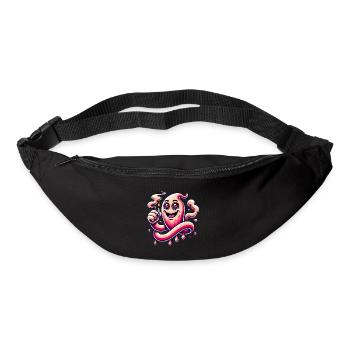 Drôle Stoner Ghost Cartoon Design - Sac banane - noir - Devant