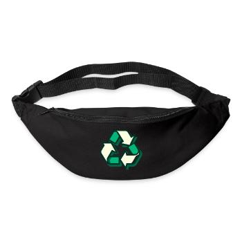 Recycling - Bum bag - black - Front